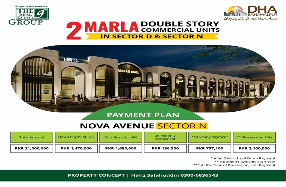 2 Marla Showroom for Sale in DHA Bahawalpur