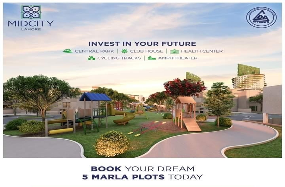 5 marla plot for sale in Mid City Lahore