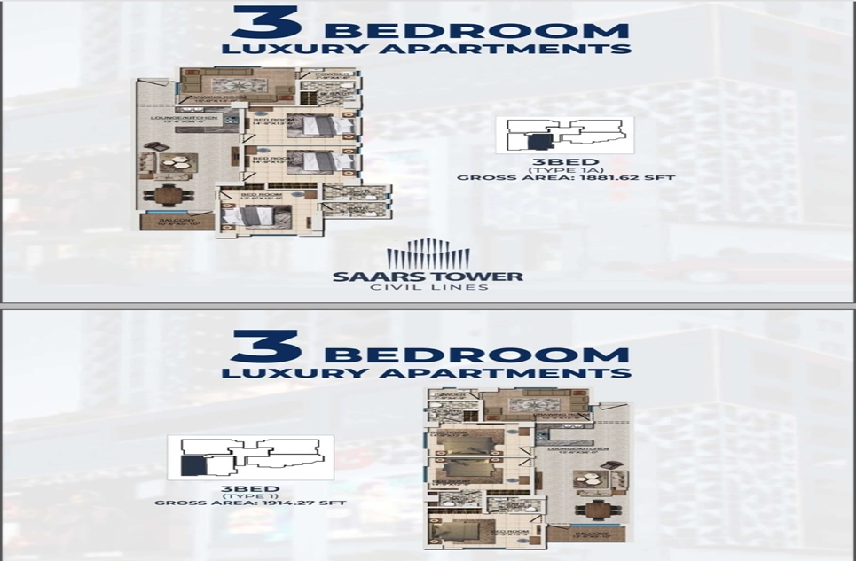 209 square yard apartment for sale in Civil Lines Karachi
