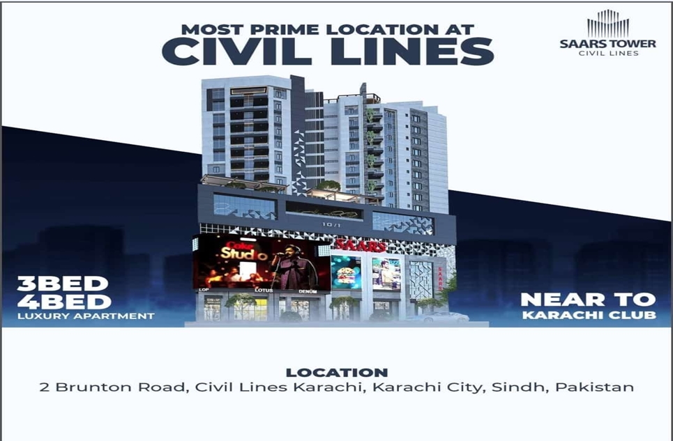 209 square yard apartment for sale in Civil Lines Karachi