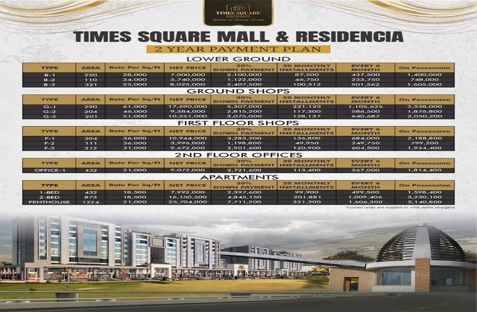 250 Sq.ft Lower Ground for sale in Main Boulevard Bahria Orchard Phase 4 Lahore