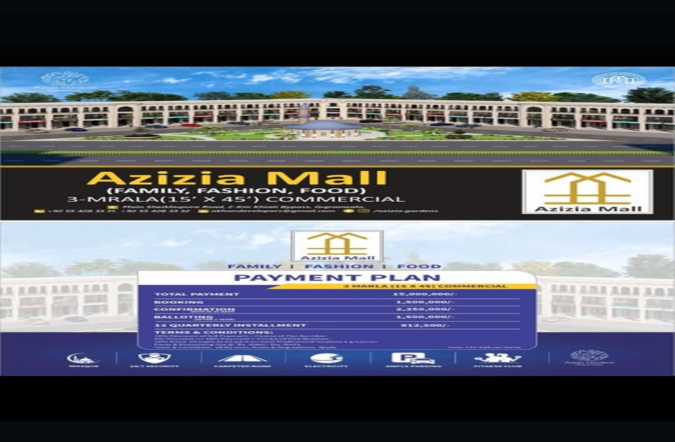 3 marla plot for sale in Sheikhupura Road Gujranwala