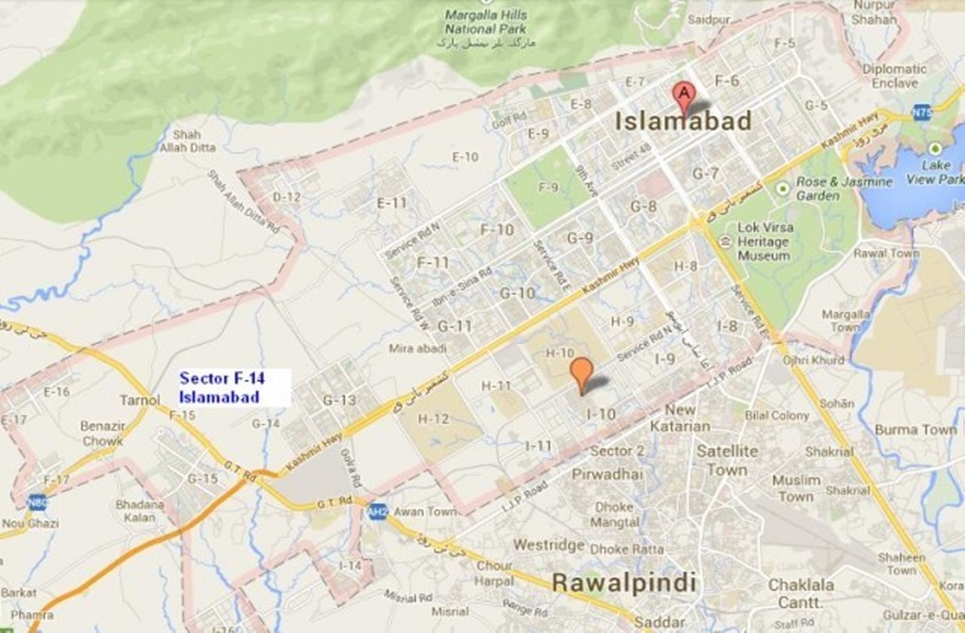 1 kanal plot for sale in F-14 Islamabad
