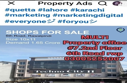 110 square feet shops for rent in Rawalpindi