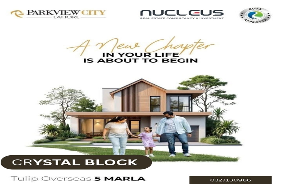 5 Marla Plot for Sale in Tulip Overseas Block Park View City Lahore